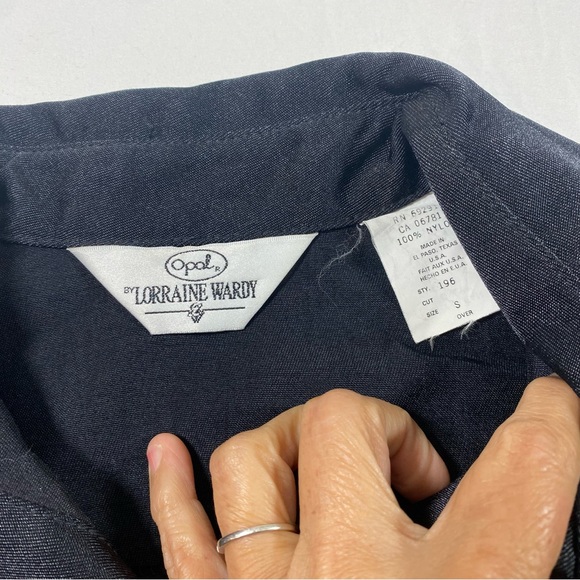 Opal by Lorraine Wardy Black Studded Women's Jacket and pant set size 6 Western - Picture 4 of 15